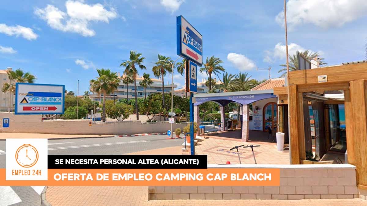 Se necesitan personal de limpieza en Altea (Alicante) para trabajar en Camping Cap Blanch