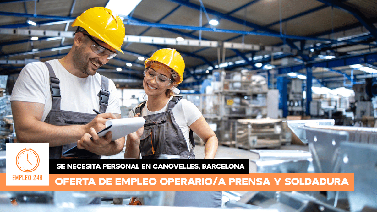 Trabajo en Fabricas sector metal cerca de Barcelona