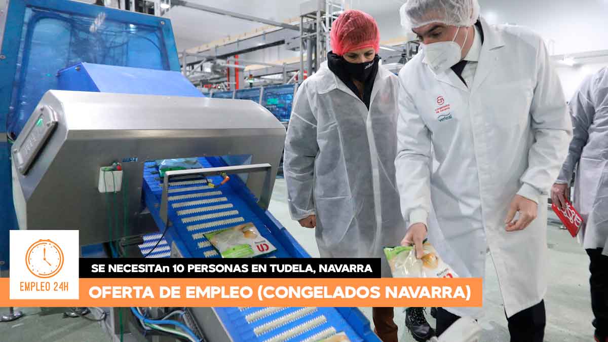 Se necesitan 10 personas en Tudela, Navarra para trabajar en Congelados de Navarra