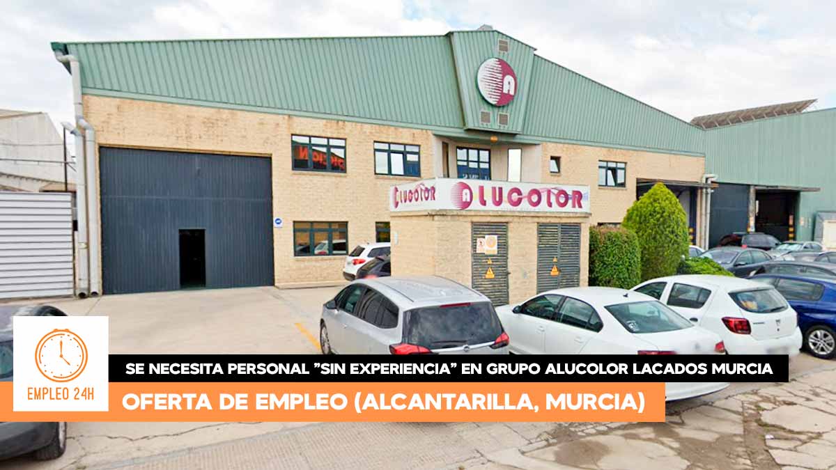 Se necesita personal en Alcantarilla, Murcia para trabajar en Alucolor Lacados Murcia